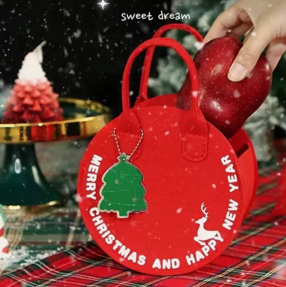 Christmas Santa Claus Felt Cute Bag 