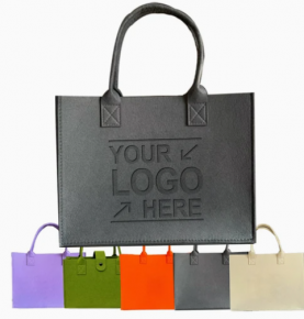  Large Capacity logo Felt Shopping Bag