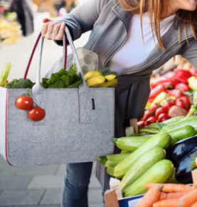 Handbag Felt Tote Storage Shopping Bag